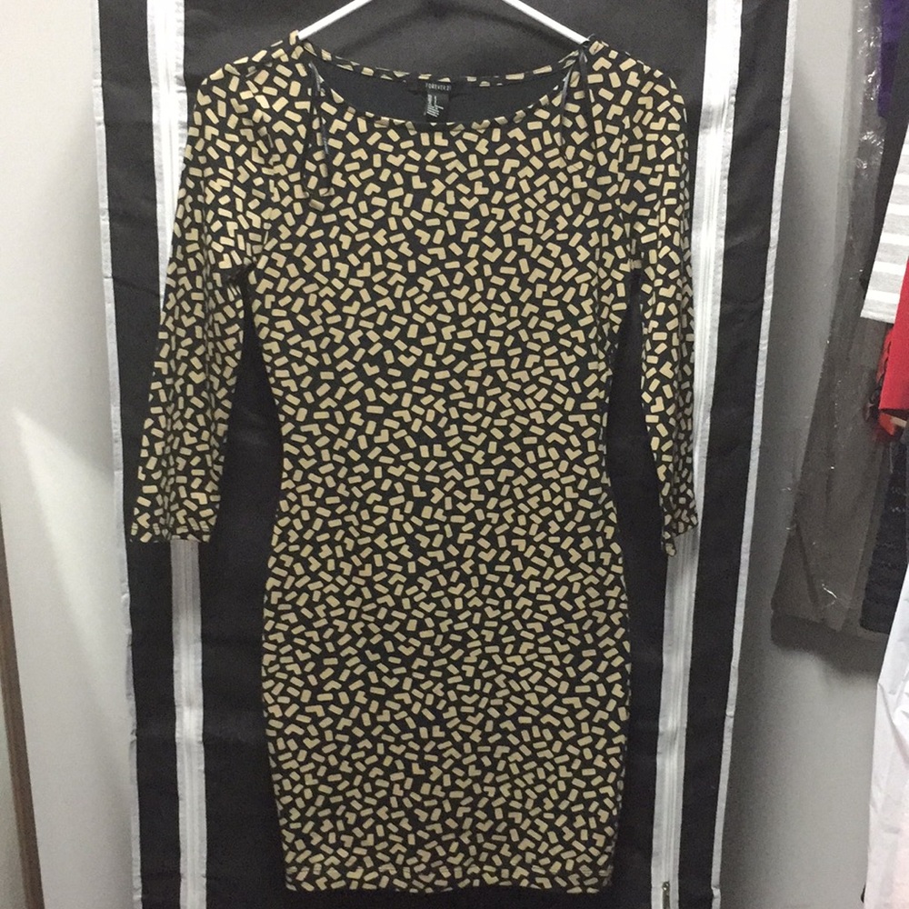 Women’s Black and Gold Dress size S